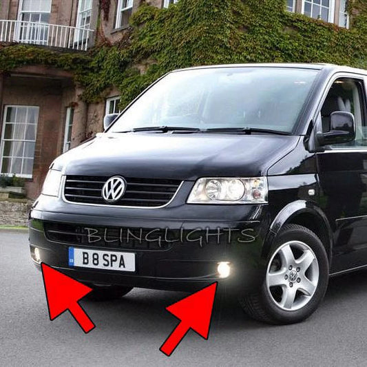 For 2002-2010 Volkswagen VW T5 Kombi Xenon Fog Lamps Driving Lights Foglamps Foglights Kit