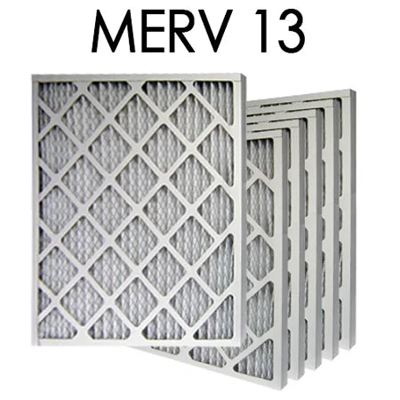 10x20x2 MERV 13 Pleated Air Filter 6PK | 9.5x19.5x1.75 - Actual Size
