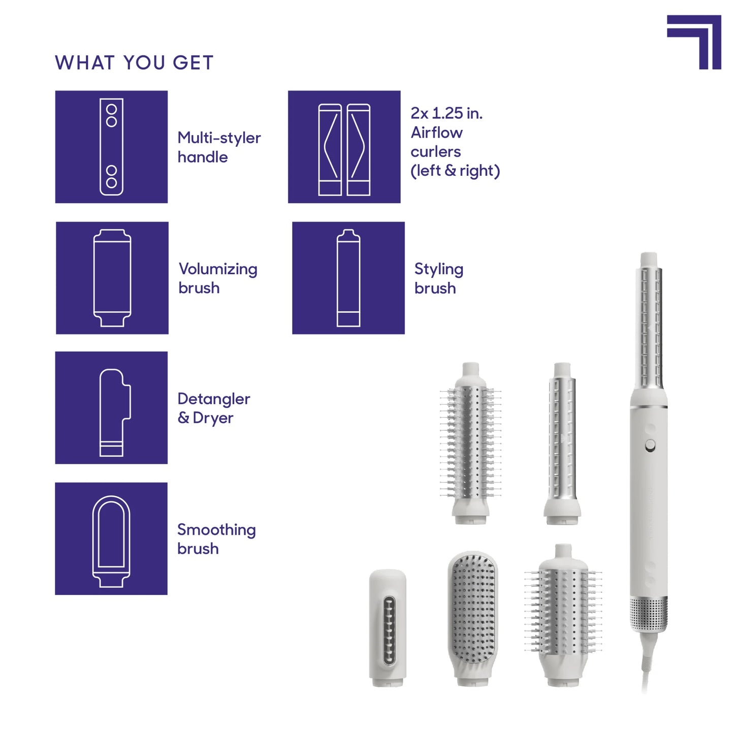 Sharper Image Revel Hair Multi-Styler 6-in-1