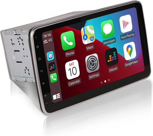 Double 2Din Rotatable 10.1in Touch Screen GPS Car Stereo DSP Radio Weather 8Core