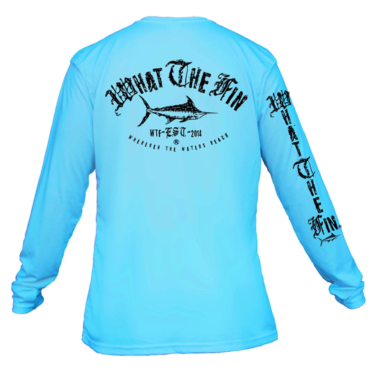 WTF - What The Fin? Long-Sleeve Performance Wicking Shirt - Ole Marlin