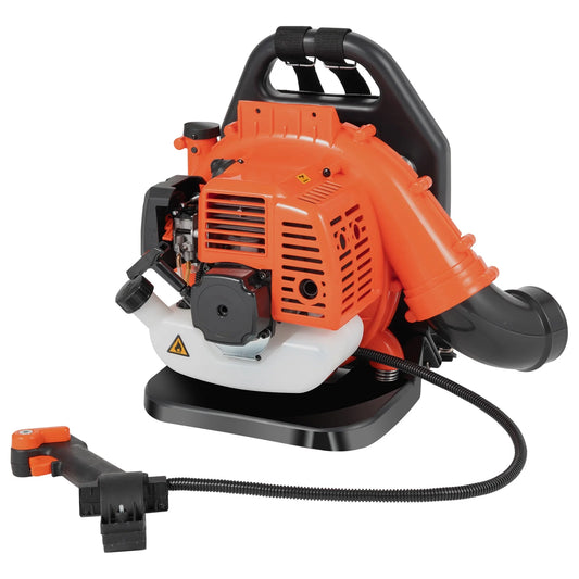 2 Stroke 42.7cc Backpack Gas Blower, 423.77 CFM Leaf Snow Blower Leaf Vacuums Black Orange