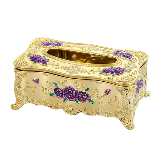 Creative European Square Rectangular Tissue Box Cover Decorative Bathroom Facial Tissue Holder Car Office Beautiful Collection for