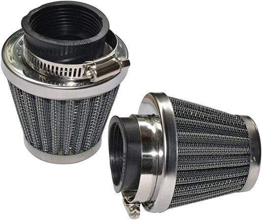 Baitaihem Pack of 2 Motorcycle POD Air Filter Dirt Pocket Bike ATV Pit Bike 35 38 39 40 42 46 48 50 52 54mm (54mm)
