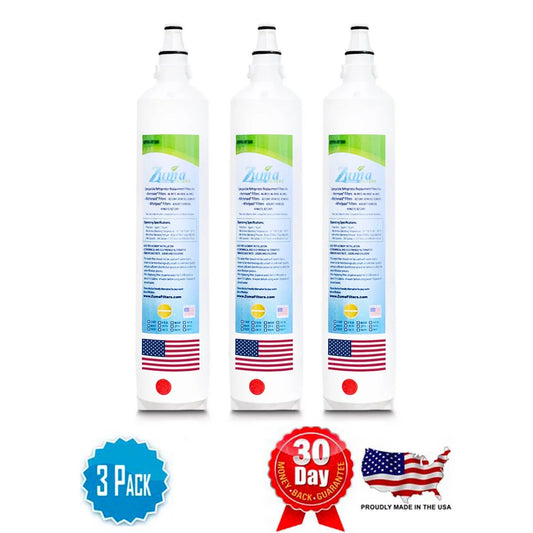 ZUMA Brand , Water Filters , Model # ZWFZ1-RF750 , Compatible with Subzero BI48SDO - 3 Pack - Made in U.S.A.