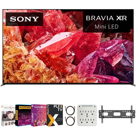 Sony 75 BRAVIA XR X95K 4K HDR Mini LED TV with smart Google TV (2022 Model) XR75X95K Bundle with Complete Mounting and Premiere Movies Streaming Kit