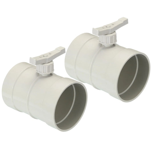 Uxcell 3.5 HVAC Duct Manual Volume Damper, 2 Pack PP Adjustment Flame Retardant Airflow Backdraft Damper Control Beige