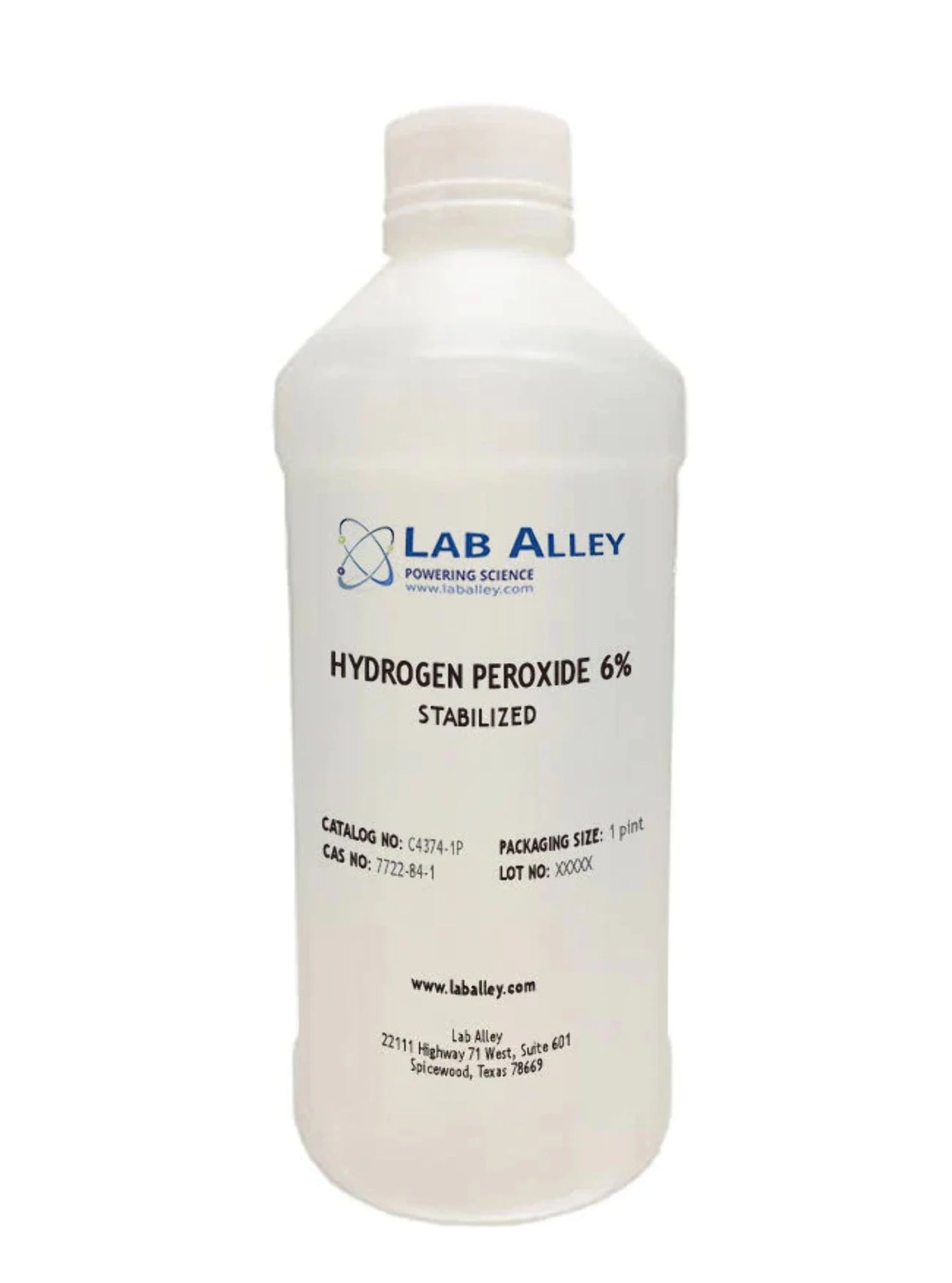 Hydrogen Peroxide 6% Solution, (Stabilized), Lab Grade 1PP