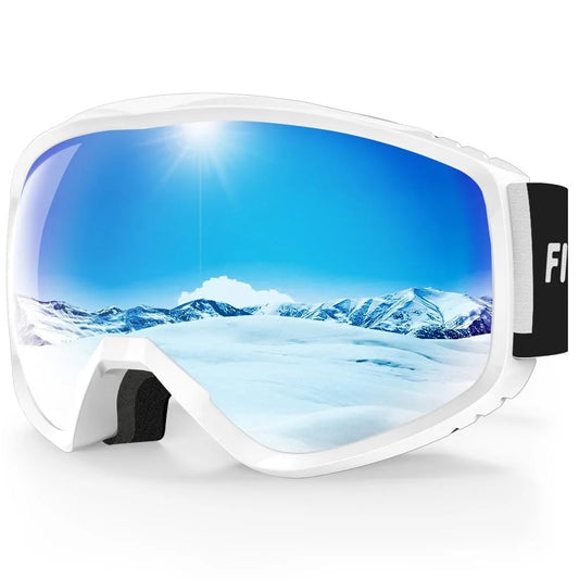 Findway Ski Goggles for Women Men, Snowboarding Goggles Over Glasses Compatible Helmet, Anti-fog UV Protection, Anti-glare Skiing Goggles for Skiing Snowboarding