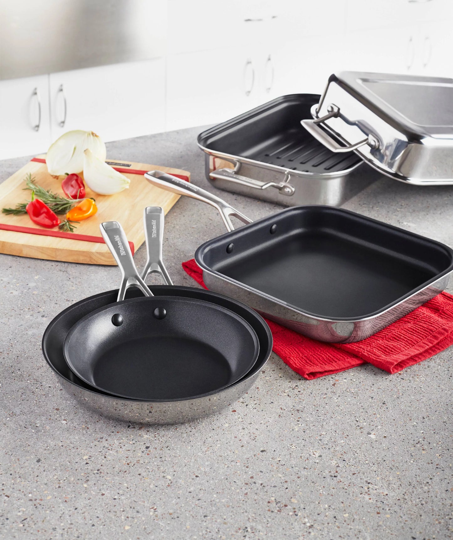 KitchenAid Tri-Ply Stainless Steel 10 Nonstick Skillet (KC2T10NKST)