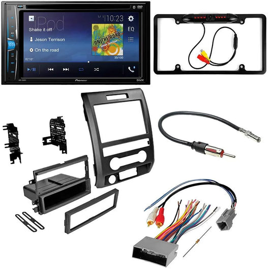 KIT2565 Bundle with Pioneer AVH-241EX Car Stereo & Installation Kit - For 2013-2014 Ford F-150 Classic Dash / Bluetooth Touchscreen, Backup Camera, Double Din Dash Kit (5Item)