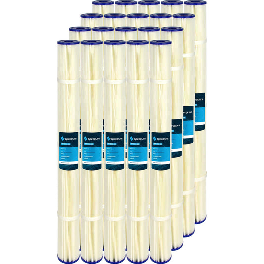 SpiroPure SP-R50-30 30x2.5 50 Micron Pleated Polyester Sediment Water Filter Cartridge SPC-25-3050 (Case of 20)