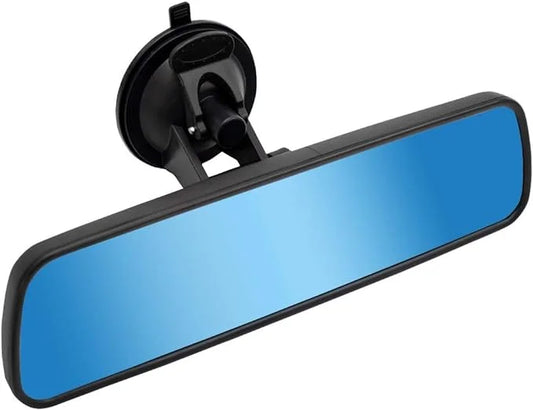 Anti-Glare Rear View Mirror,LECAMEBOR Blue HD Universal Car Interior Rear View Mirror with Adjustable Suction Cup (360° Adjustable Angle)