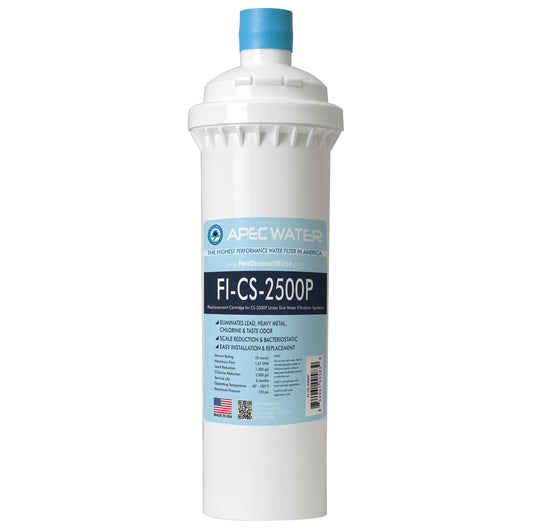 APEC CS-Series 5,000 Gal. Replacement Filter for CS-2500P Under-Counter Water Filtration System with Scale Inhibitor