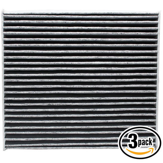 3-Pack Replacement for Cabin Air Filter for 2015 Toyota HIGHLANDER V6 3.5L 3456cc Car/Automotive - Activated Carbon, ACF-10285