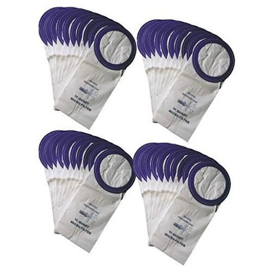 case (12 pkgs) 10 quart back pack bags compatible with/replacement for proteam #100331 super megavac coachvac sandia windsor