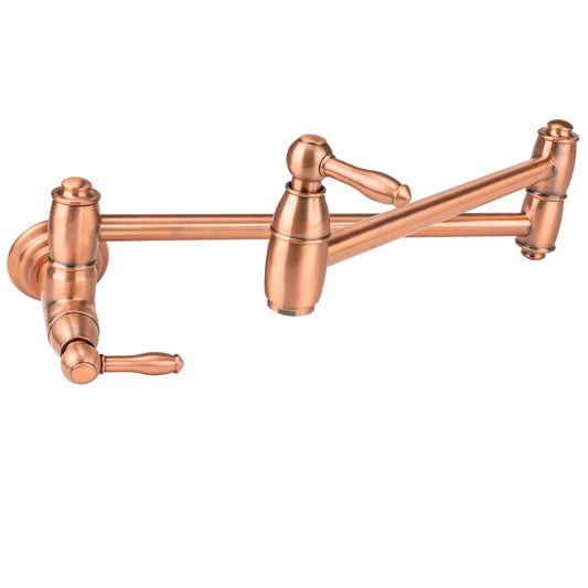 Brienza by Italia Brienza Traditional Wall-Mount Pot Filler in Antique Copper