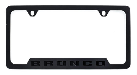 Ford Bronco Black License Plate Frame Tag Holder