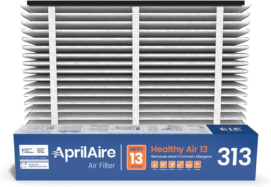 AprilAire 313 Replacement Filter for AprilAire Whole House Air Purifiers - MERV 13, Healthy Home Allergy, 20x20x4 Air Filter (Pack of 1)