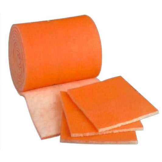 MERV8 HVAC/Air Filter Media Roll With A Heavy Dry Tackifier - 1 Inch X 25 Inch X 15 Foot