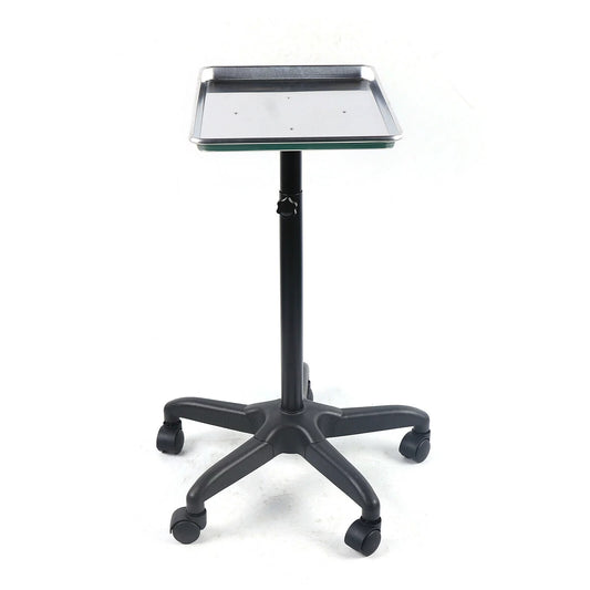 Rolling Service Cart Medical Instrument Tray Beauty Tattoo Hairdressing Tool Car Adjustable Storage Cart Shelf Rolling Utility Cart Organizer Tray Mobile Trolley Aluminium Alloy Hair Salon Tray