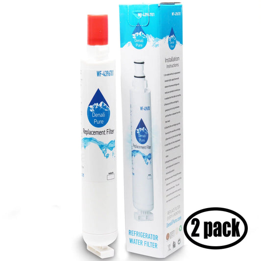 2-Pack Compatible with Whirlpool GR2SHWXPS00 Refrigerator Water Filter - Compatible with Whirlpool 4396701 Fridge Water Filter Cartridge