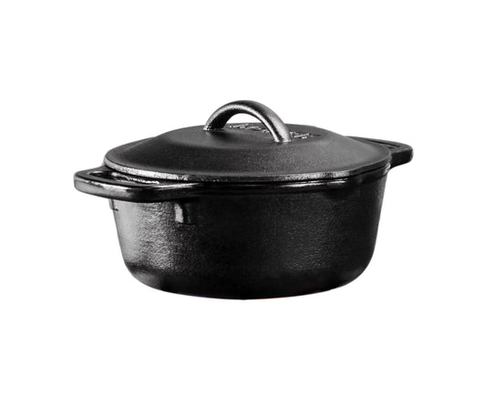 Lodge 1-Quart Cast Iron Dutch Oven or Serving Pot, L1SP3