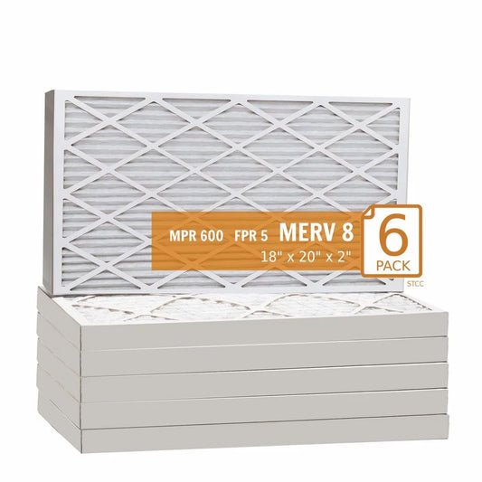 18x20x2 Key Pleat Purolator Air Filter - MERV 8 (6 Pack)