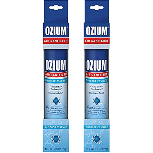 Ozium 3.5Oz Air Sanitizer Spray & Odor Eliminator For Homes, Cars, Offices And More, Outdoor Essence, 2 Pack (Ozm-31-Am-2Pk-48)