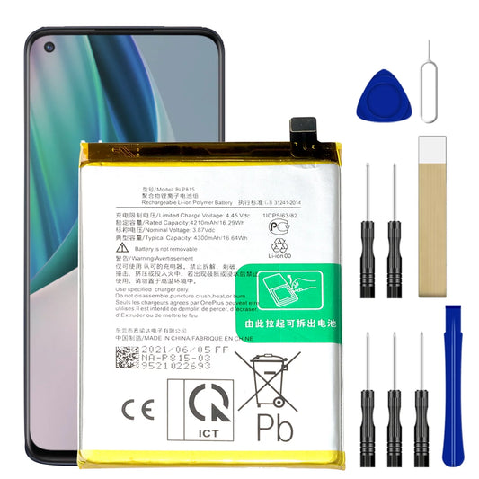 Replacement Battery BLP815 For OnePlus Nord N10 BE2026 Tool