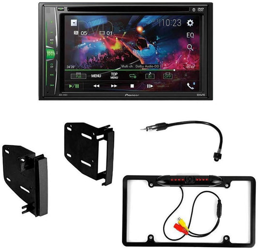 KIT4698 Bundle for 2009-2011 Dodge Caliber W/ Pioneer Double DIN Car Stereo with Bluetooth/Backup Camera/Installation Kit/in-Dash DVD/CD AM/FM 6.2 WVGA Touchscreen Digital Media Receiver
