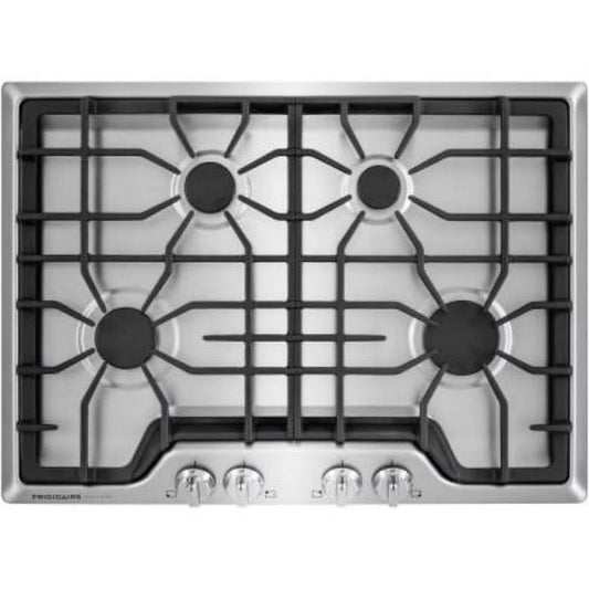 30 in. Gas Cooktop in Stainless Steel with 4 Burners
