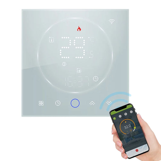 Anself Smart WiFi Thermostat Voice Control LED Display Underfloor Heating Controller