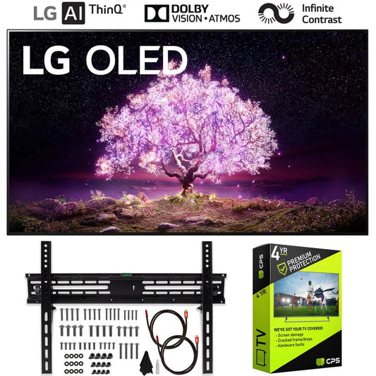 Restored LG OLED55C1PUB 55 4K OLED TV (No Stand) with Warranty Bundle (Refurbished)