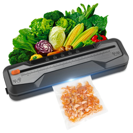 Dcenta Electric Vacuum Sealer by Andoer - 55KPa Suction, Moist Food Modes, Cutter/Scale