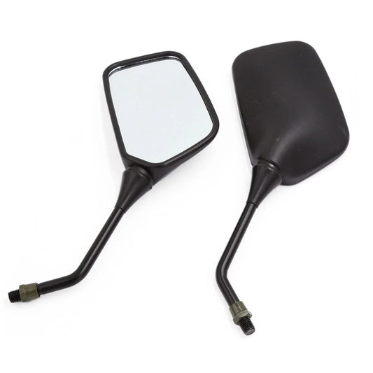 Unique Bargains Pair Black Adjustable Angle Side Rear View Mirrors 10mm Thread Dia for Honda