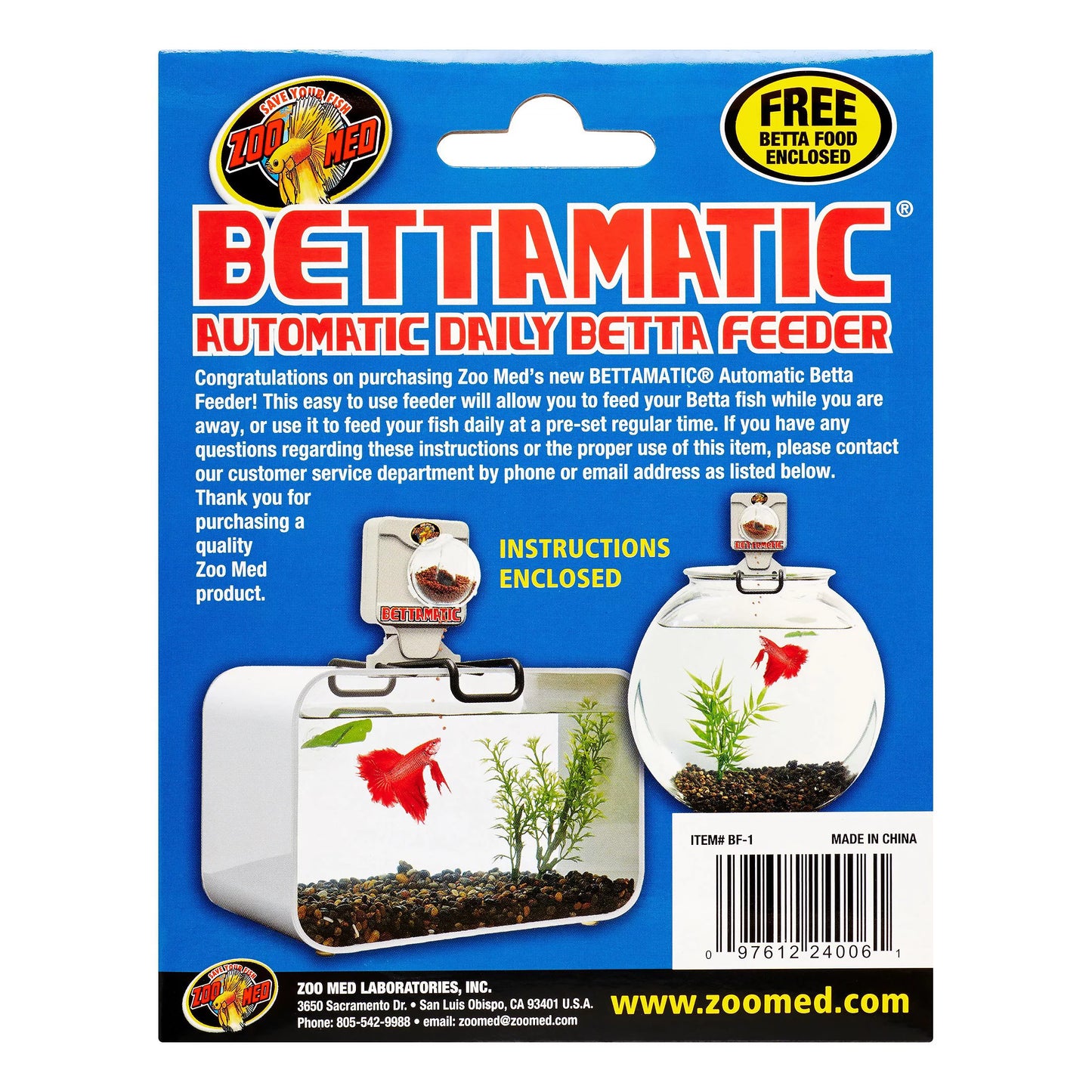 Zoo Med Zoo Med Bettamatic Automatic Daily Betta Feeder