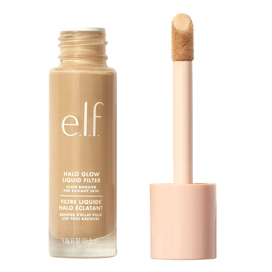 E.L.F. Halo Glow Liquid Filter: Achieve a Radiant, Soft-Focus Complexion with Hyaluronic Acid Infusion! Vegan, Cruelty-Free, and Perfect for Medium/Tan Skin Tones