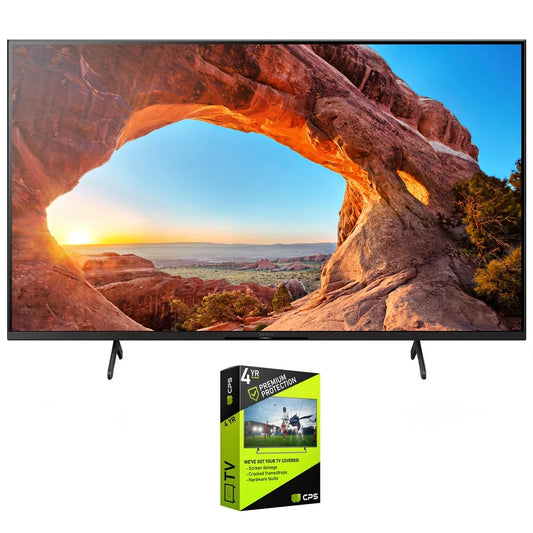 Sony KD55X85J 55 inch X85J 4K Ultra HD LED Smart Telivision 2021 Model Premium 4 Year Extended Protection Plan