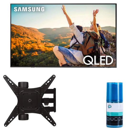 Samsung QN65Q70CAFXZA 65 QLED 4K Quantum HDR Dual LED Smart TV with a Walts TV Medium Full Motion Mount for 32-65 Compatible TV's and Walts HDTV Screen Cleaner Kit (2023)