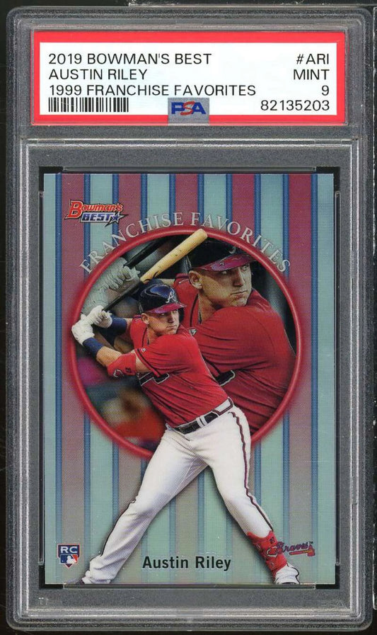 Austin Riley Rookie Card 2019 Bowman's Best 1999 Franchise Favorites #ARI PSA 9