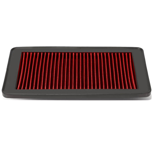 DNA Motoring AFPN-037-RD For 2009 to 2015 Honda Odyssey / Pilot Reusable & Washable Replacement High Flow Drop-in Air Filter (Red) 10 11 12 13 14