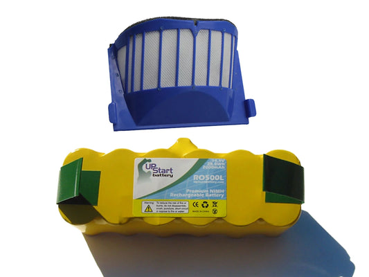 iRobot Roomba 595 Pet Series Battery and Filter  - Kit Includes iRobot 1 Battery and 1 Filter