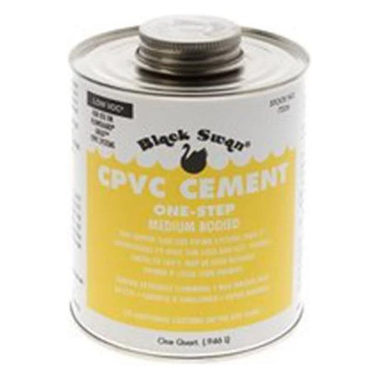 Black Swan Manufacturing 7220 CPVC Onestep Flow Gold Cement Yellow - 4 oz