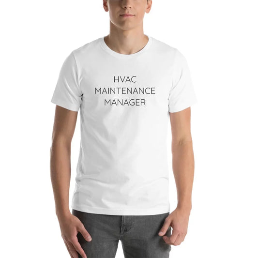 L Hvac Maintenance Manager T Shirt Short Sleeve Cotton T-Shirt By Undefined Gifts