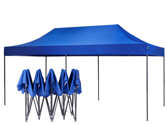 American Phoenix 10x20 ft Blue Pop up Canopy Tents Commercial Fair Shelter