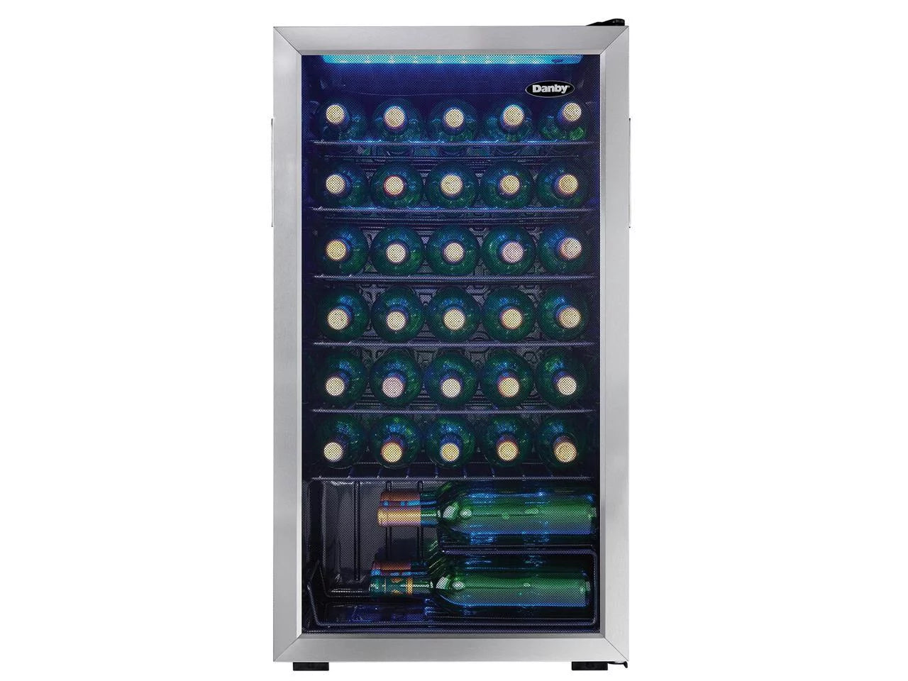 Danby 36 Bottle Free-Standing Wine Cooler in Stainless