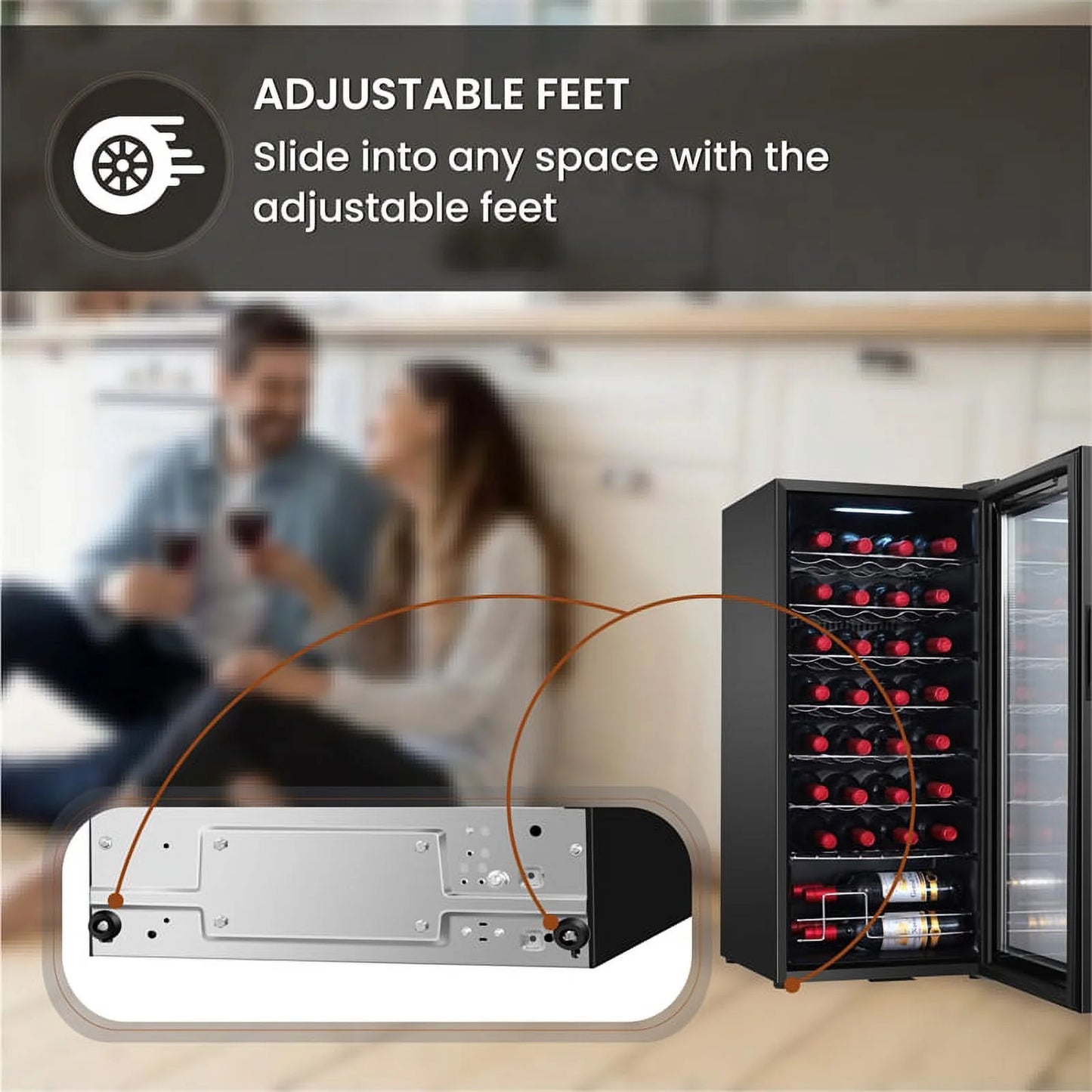 Equator 32 Bottle Wine Refrigerator in Black