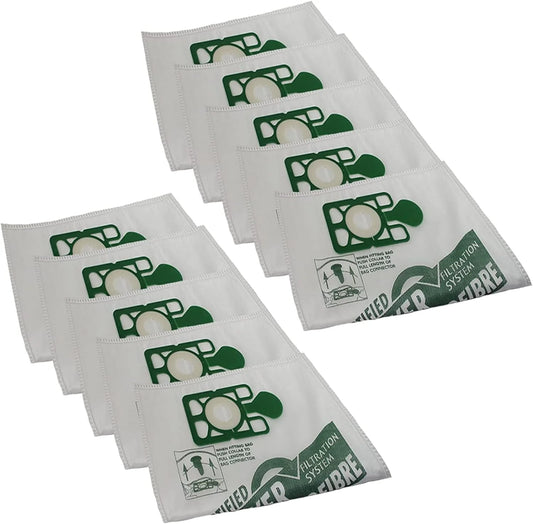 10 Pack Of Microfiber Vacuum Dust Bags Compatible With Numatic Henry Hetty Basil James