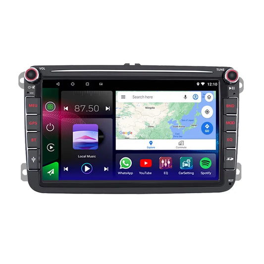 Android 10.0 Carplay Car audio 2 Din GPS Car Stereo Radio 7'' Car MP5 Player with Carplay WIFI Bluetooth GPS FM RDS For Volkswagen VW golf 5 golf 6 PASSAT B6 TOURAN T5 POLO,with 12LED camera